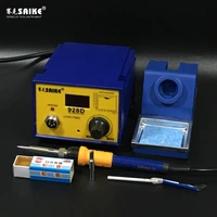 soldering station digital display adjustable temperature saike 928d with electric soldering iron high power 220v 75w