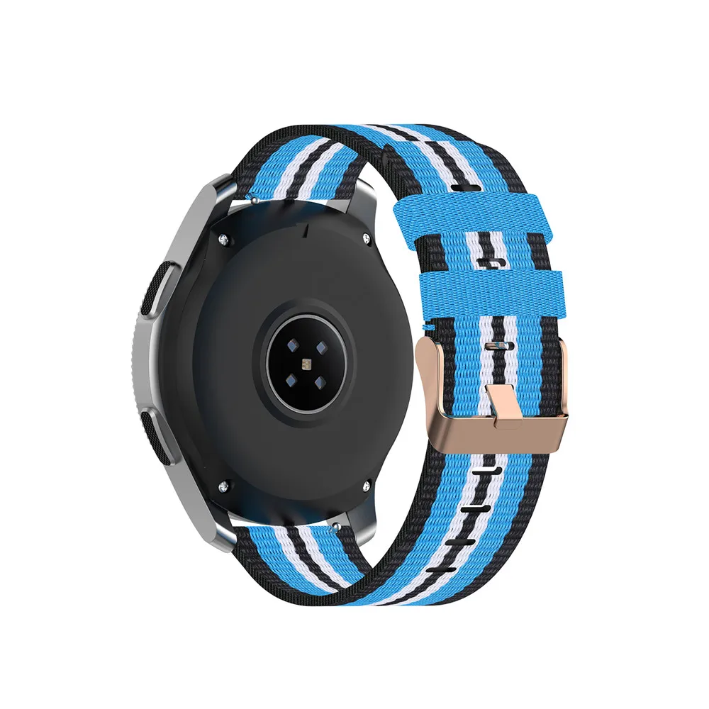 18 20 мм 22 мм холщовый нейлоновый ремешок для часов для samsung Galaxy Watch 42 мм 46 мм Active2 huawei Watch GT2 Amazfit GTR браслет