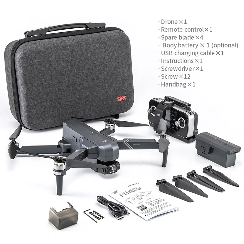 

SJRC F11 4K PRO Dron GPS Drone Profesional With 5G Wifi FPV HD Camera Two-axis Gimbal Brushless Motor 64G TF Card Quadcopter New