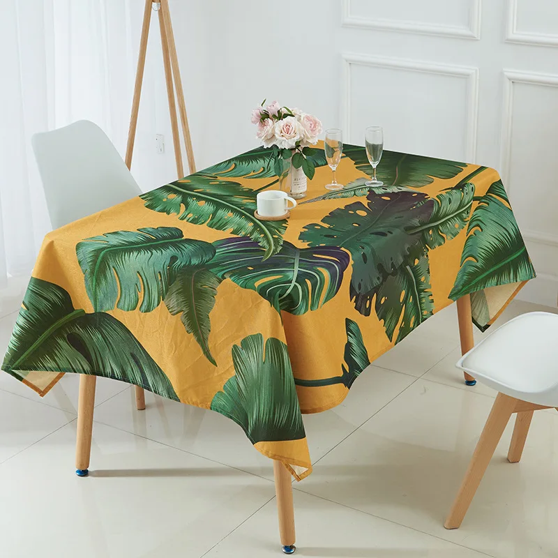 Водостойкая скатерть toalha de mesa nappe decoracao para casa manteles с тропическим банановым