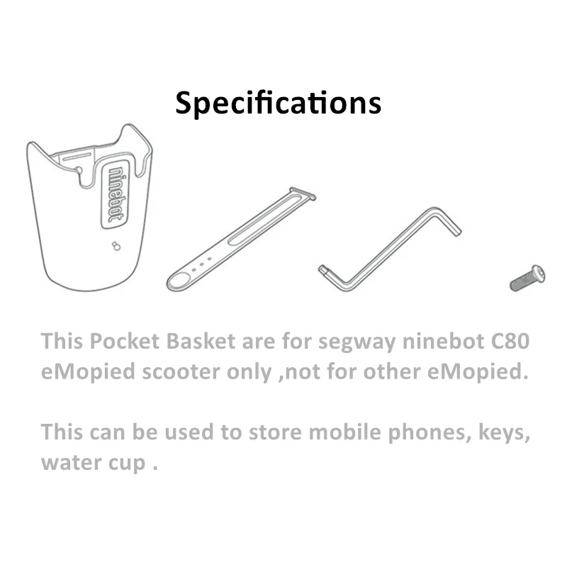 ALWAYSME сегвей мопед скутер передняя подставка карман для сигвея Ninebot электрический