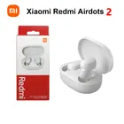 Новинка 2021, оригинальные белые наушники-вкладыши Xiaomi Redmi AirDots 2, TWS, настоящие беспроводные наушники BT с микрофоном, шумоподавление, автоматическая пара наушников