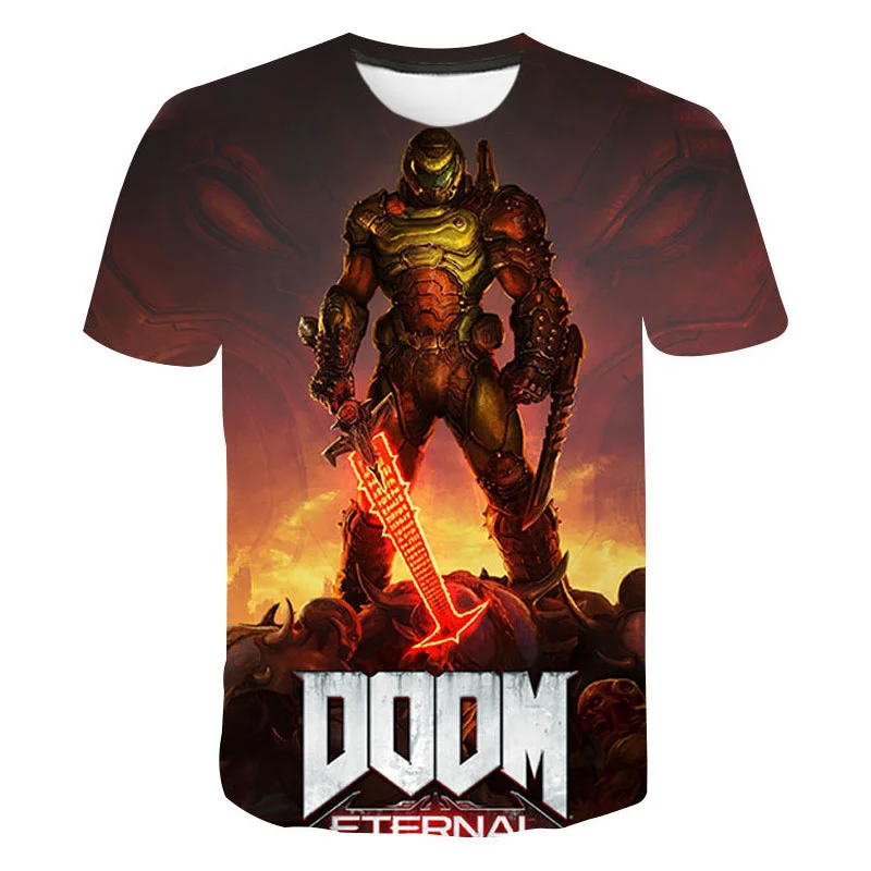 

Doom 3D Print T-shirt Popular Shooting Game Streetwear Men Women Fashion O-Neck Short Sleeve T Shirt Hip Hop Tees Tops Clothing