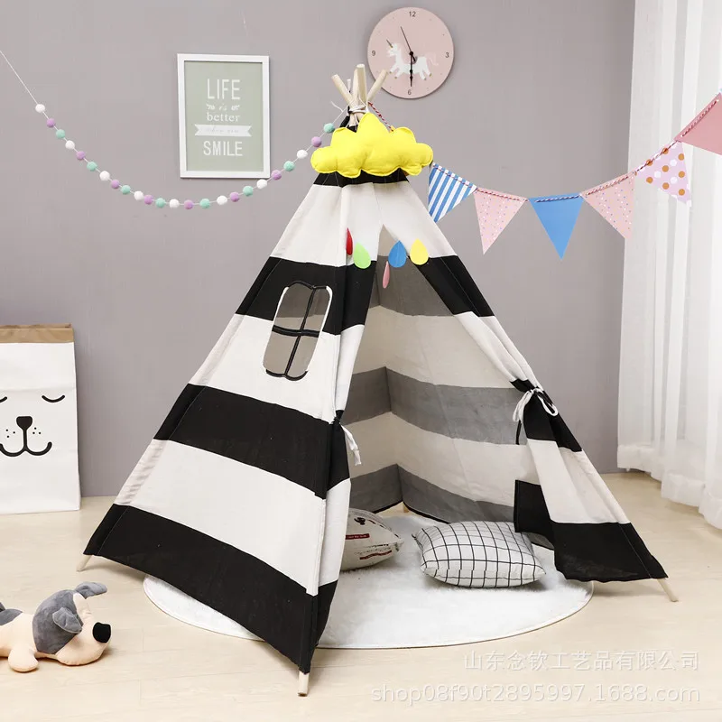 Детская портативная складная палатка Canva Tipi комнатная Игрушка Игровой Домик