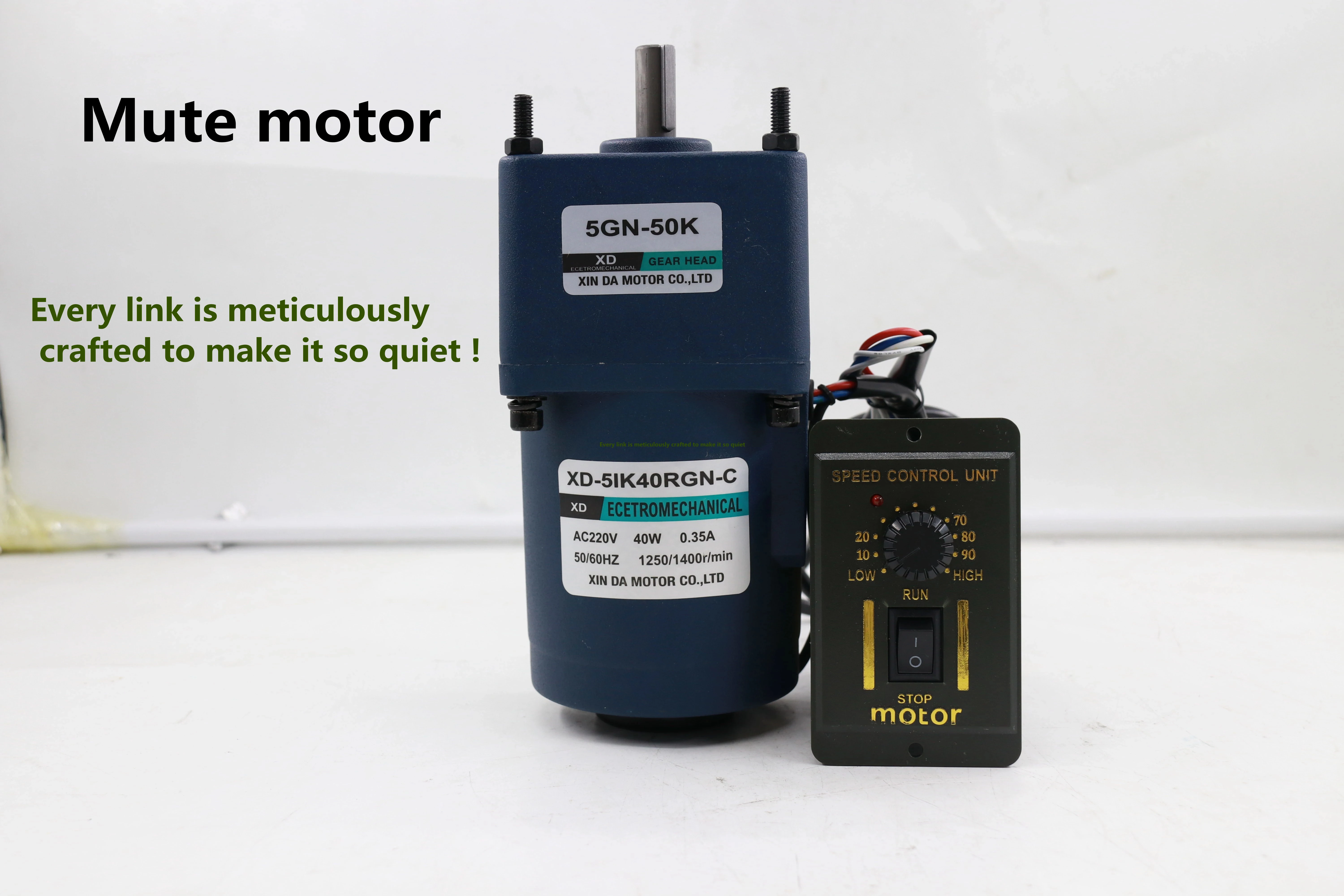 40W 220V AC Gear Reducer Motor With a Speed Governor Single-Phase Miniature Forward and Reverse Slow Induction | Обустройство дома