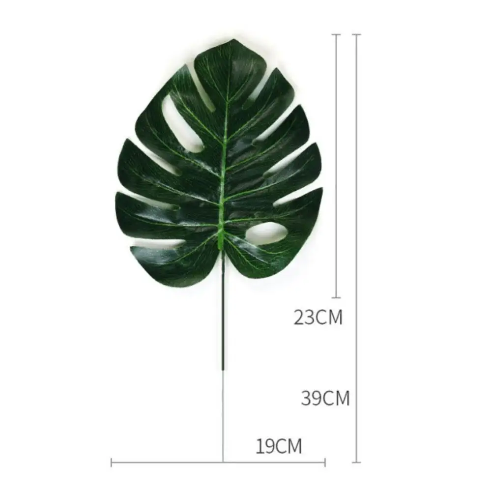 

Artificial Tropical Monstera Fake Green Plants Plastic Arrangement Accessory DIY Outdoor Photography Decorative Home Decoration