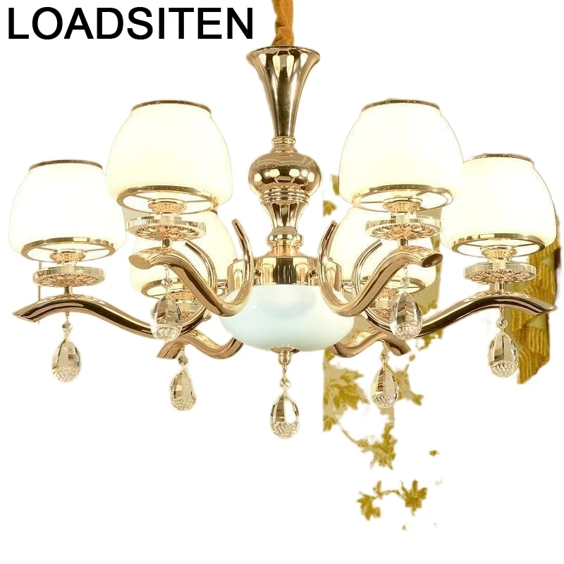 

Lustre Para Quarto Crystal Lampara De Techo Colgante Moderna Deco Maison Lampen Modern Suspension Luminaire Hanging Lamp