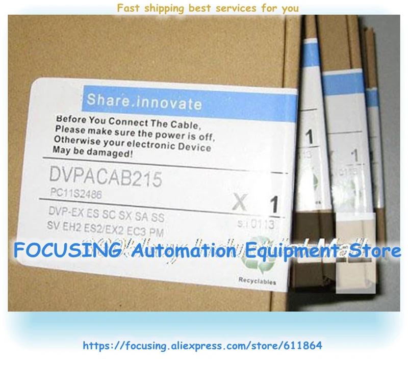 

New DVPACAB215 PLC Programming Cable Suitable For DVP Series