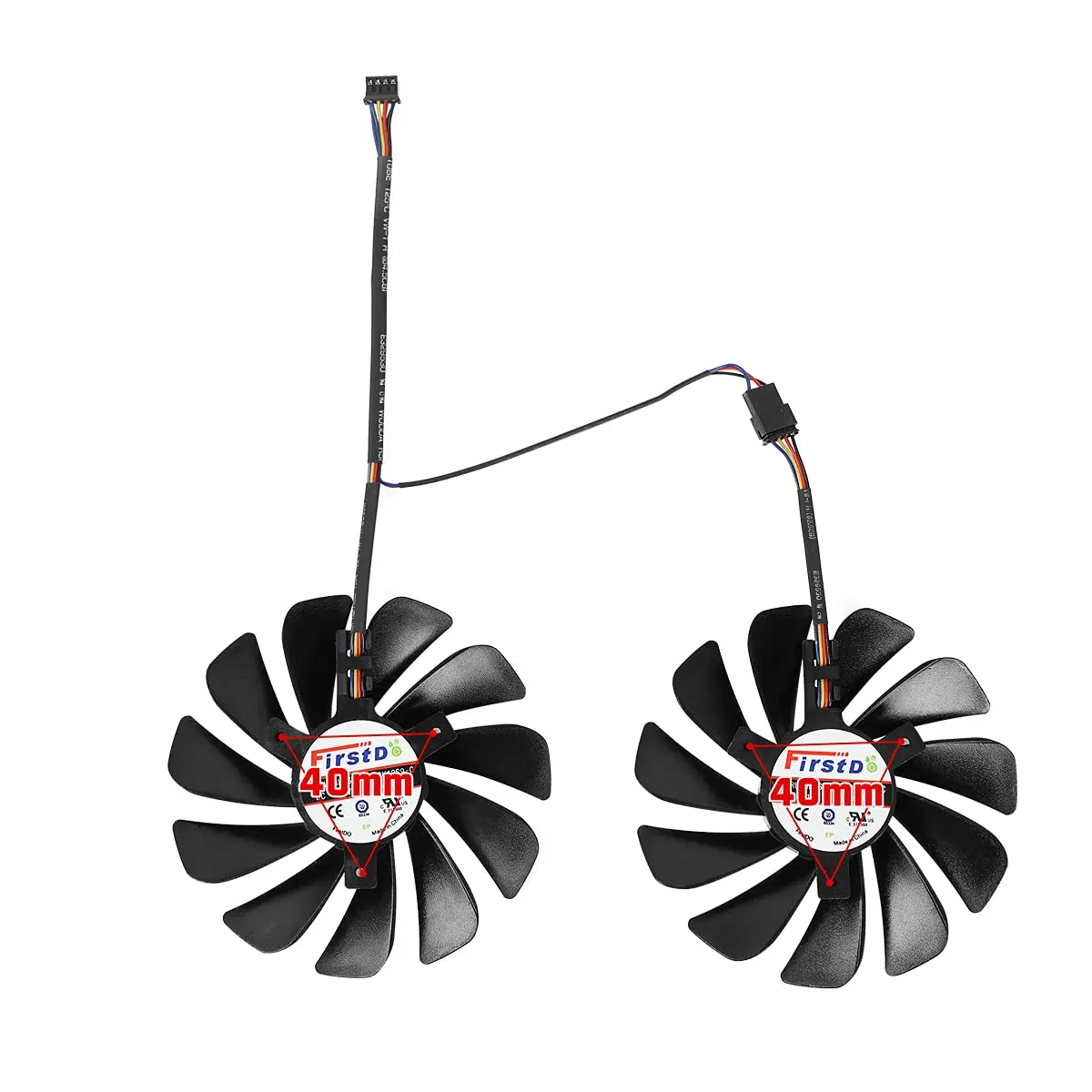 2 шт./компл. 95 мм Φ CF1010U12S CF9010H12S XFX RX580 FDC10U12S9-C для охлаждения графической карты HIS RX 590