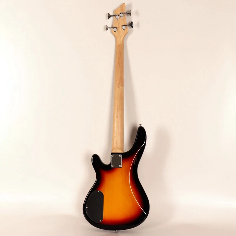 Хорошее качество 4 струнная электрическая бас гитара sunburst Цвет Полный липа тела Канада клен шеи пена чехол