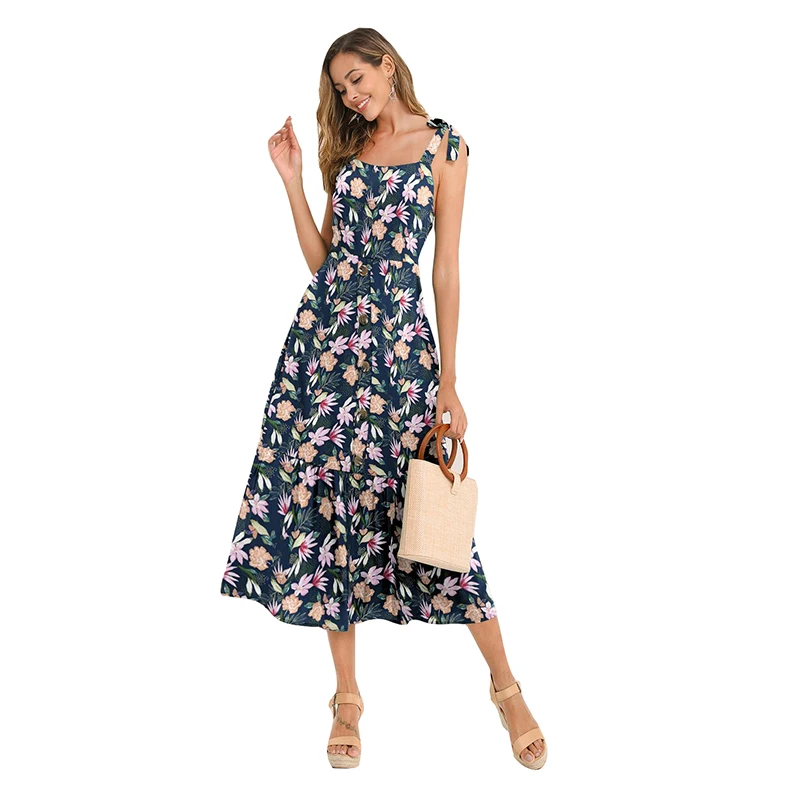 

Modern Women Clothes Latest Midi Casual Dress Design for Ladies