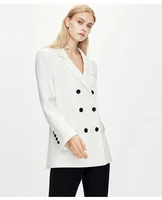 ladies high quality classic european style womens jacket simple and generous fashion meeting interview formal jacket