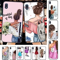 fashion coffee women girls phone case for samsung a51 01 50 71 21s 70 31 40 30 10 20 s e 11 91 a7 a8 2018