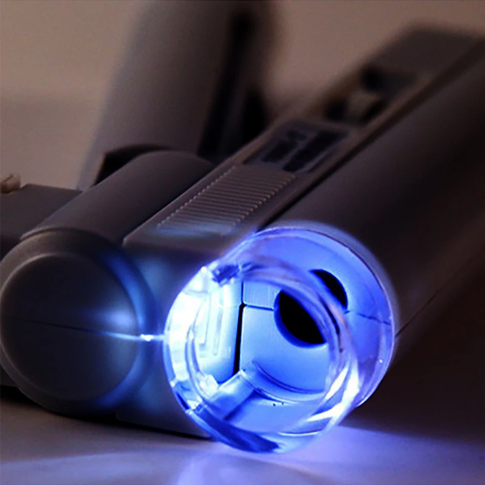 

40X 80X 100X Zoom Handheld LED Lighted Microscope Jewelers Magnifier Loupe for Diamonds/Coins/Stamps Microscope