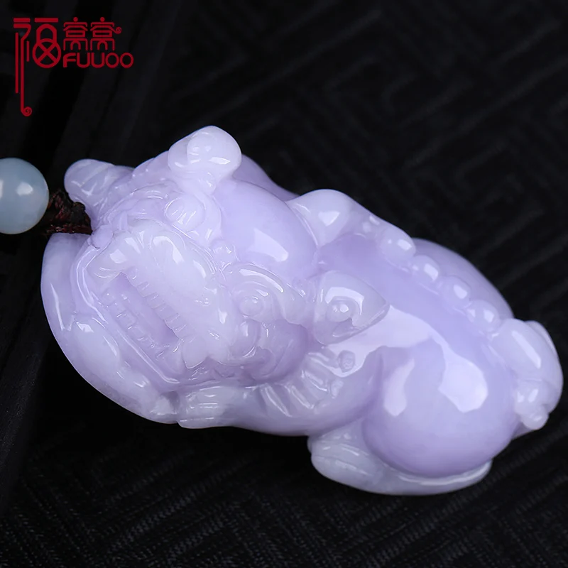 Ожерелье из нефрита Genunine ожерелье с подвеской фиолетового для мужчин и