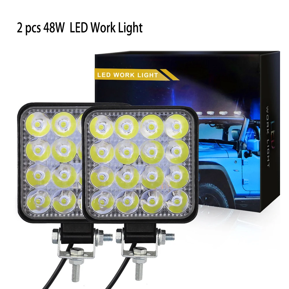 4 дюйма 48 Вт внедорожный автомобиль 4WD грузовик Трактор Лодка прицеп 4x4