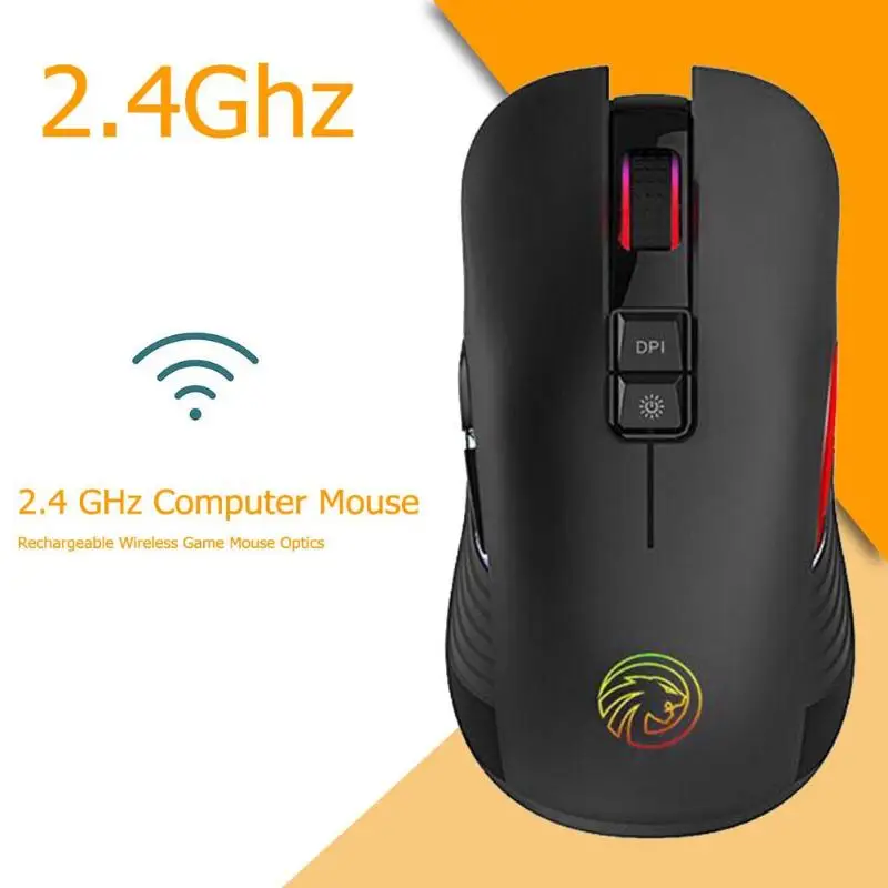 VODOOL M600 перезаряжаемая Беспроводная Бесшумная игровая мышь USB 2,4 ГГц Беспроводная RGB подсветка геймер Бесшумная мышь для ПК ноутбука видеоигра