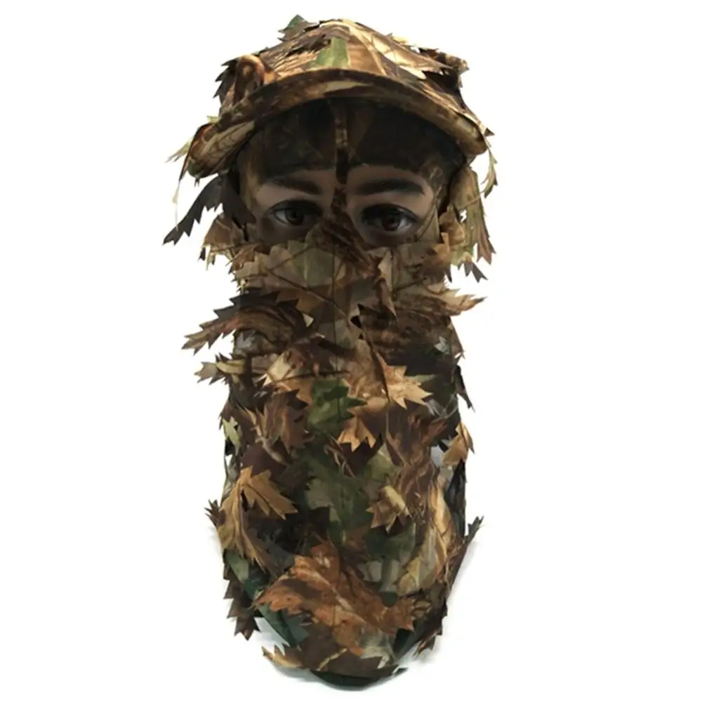 

Camouflage Facial 3D Masks Stereo Sheet Turkey Hunting Mask Hat Balaclava Full Forest CS
