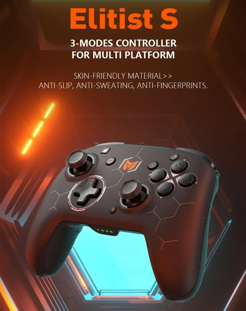 

BIGBIG WON Elitist S For Nintendo Switch Wireless Gamepad Controller Joystick PC Android Game Console With 6-Axis Gyro Handle