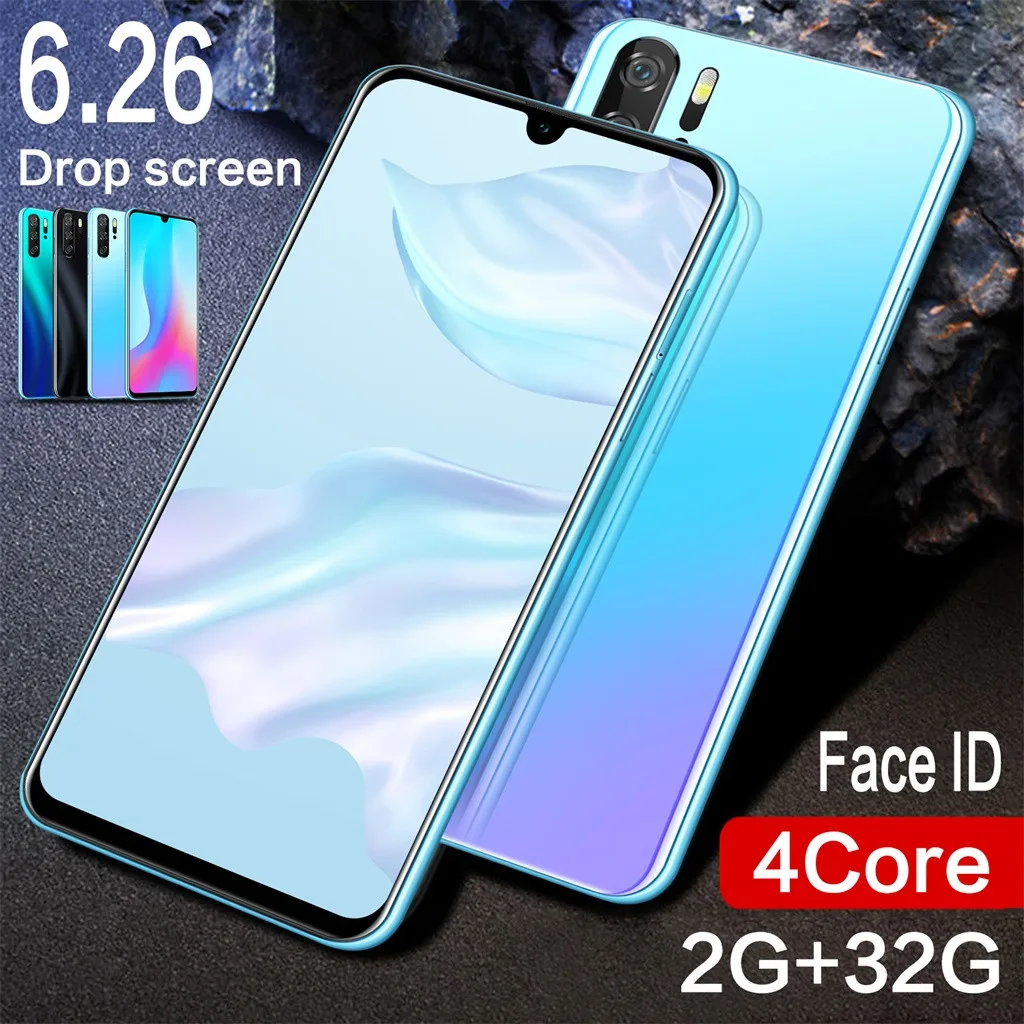 

Dropship Original P30 Pro Quad Core 6.26inch HD Camera Android 8.1 2G+32G GPS 3G Call Mobile Phone