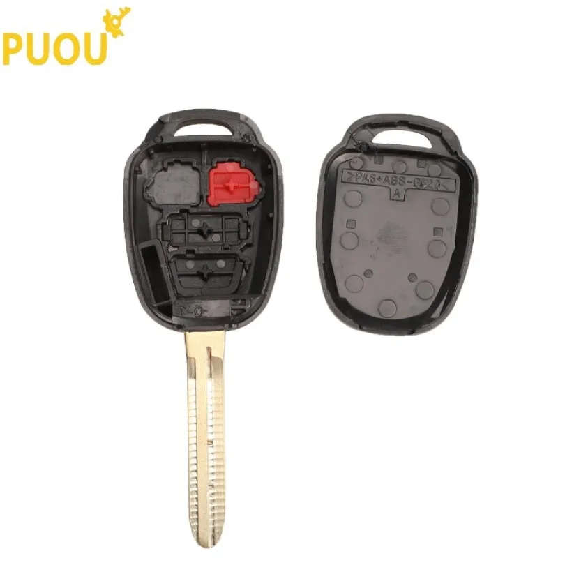 2 4 кнопки брелок чехол для дистанционного ключа Toyota Corolla Camry Reiz New Vios RAV4 Crown Key без