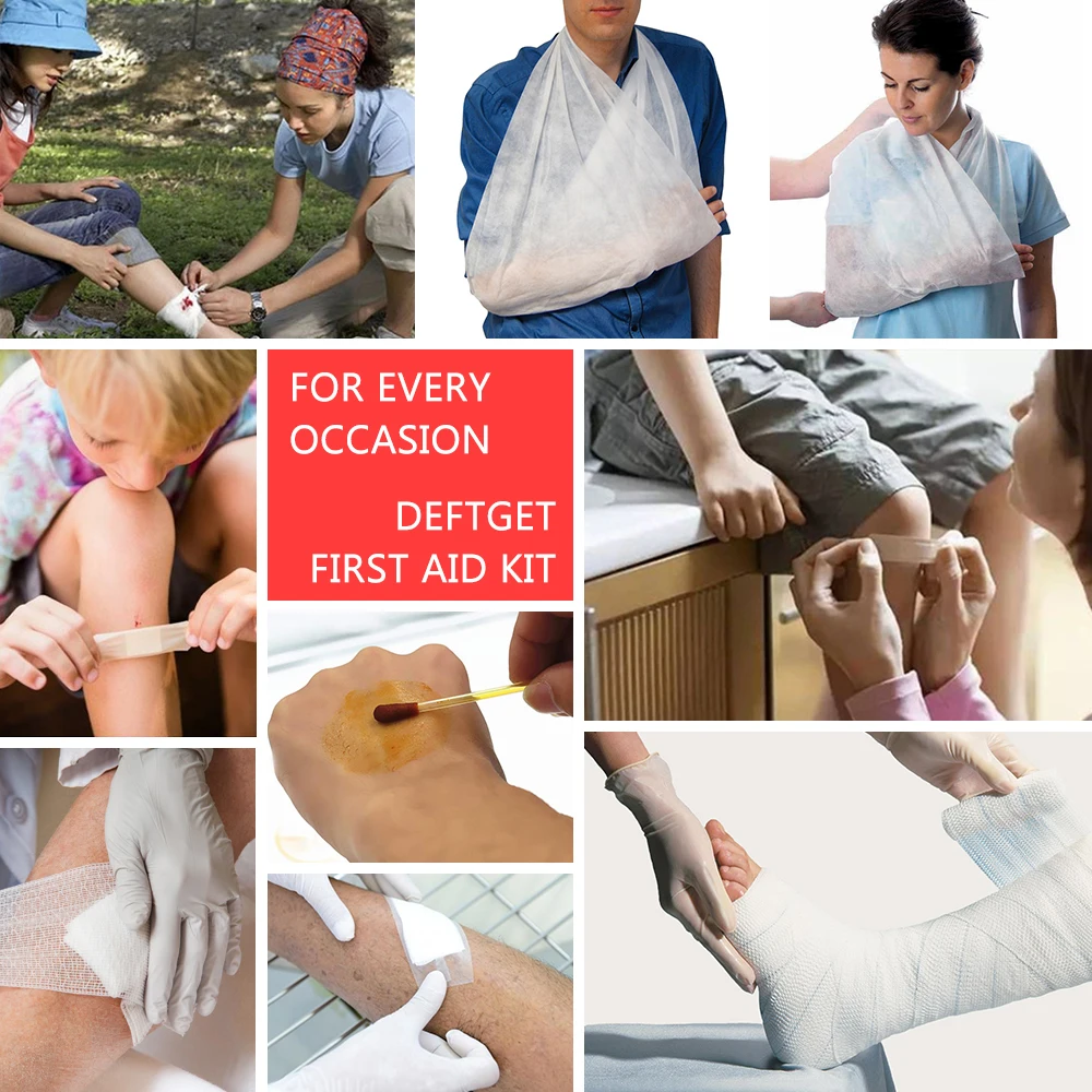 100 в 1 зеленая мини безопасная сумка первой помощи для кемпинга пешего туризма