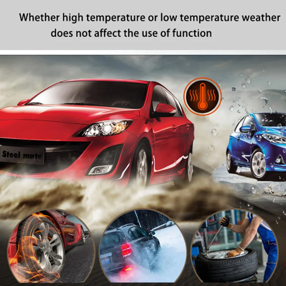 

TPMS-068 Car Wireless Auto Tire Pressure Monitor Systems Solar Powered Alarm Real-time Sensors Universal Portable