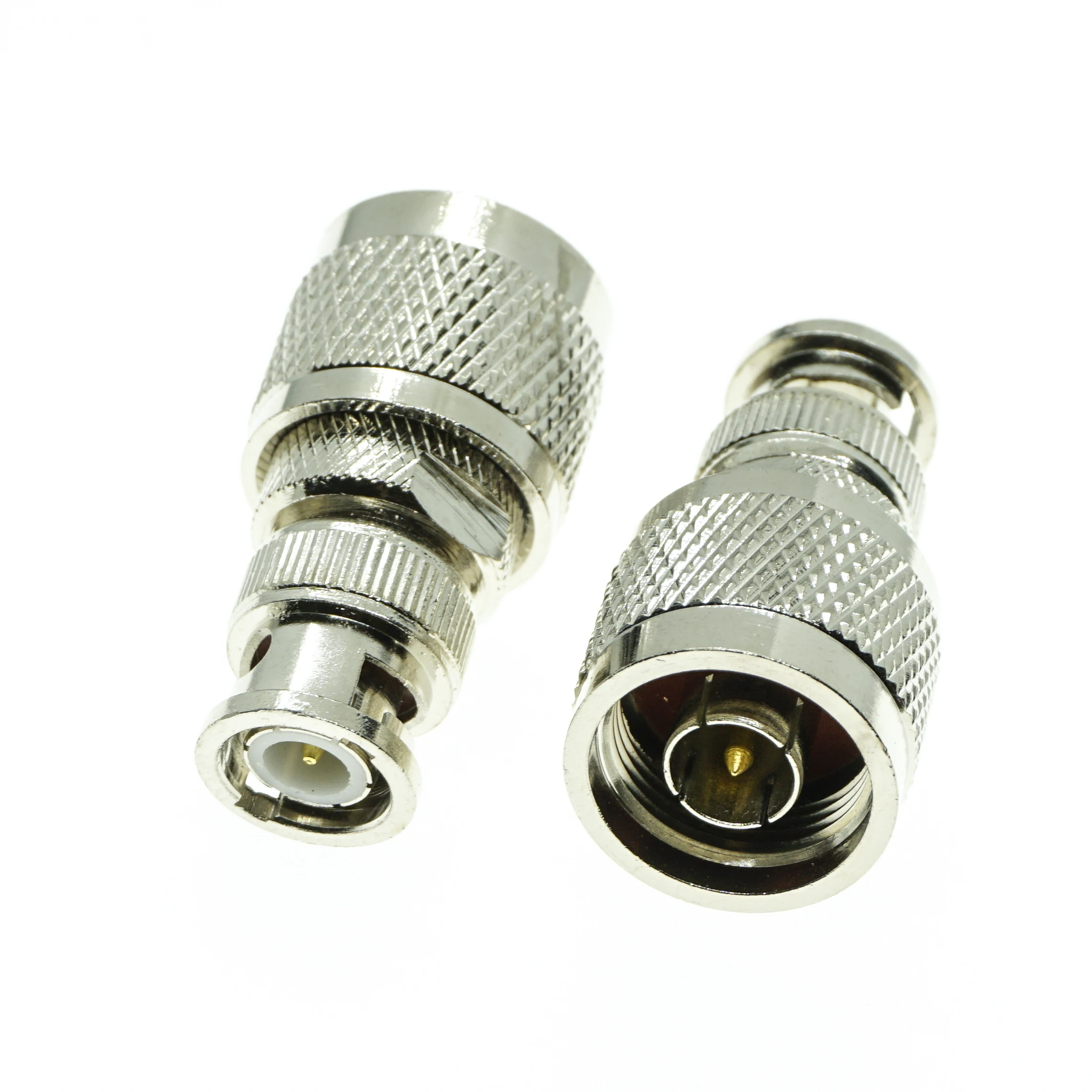 

BNC To N Cable Connector Socket Brooches Q9 BNC Male Jack to N Male Plug Nickel Plated Brass Straight Coaxial RF Adapters