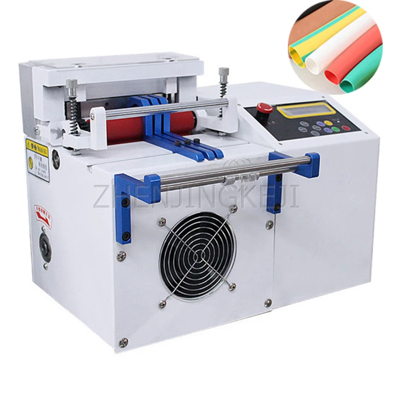 

220V Fully Automatic Cut Tube Machine Heat Shrink Tube PVC Silica Gel Hose Microcomputer Cutting Machine Plastic Cut Machine