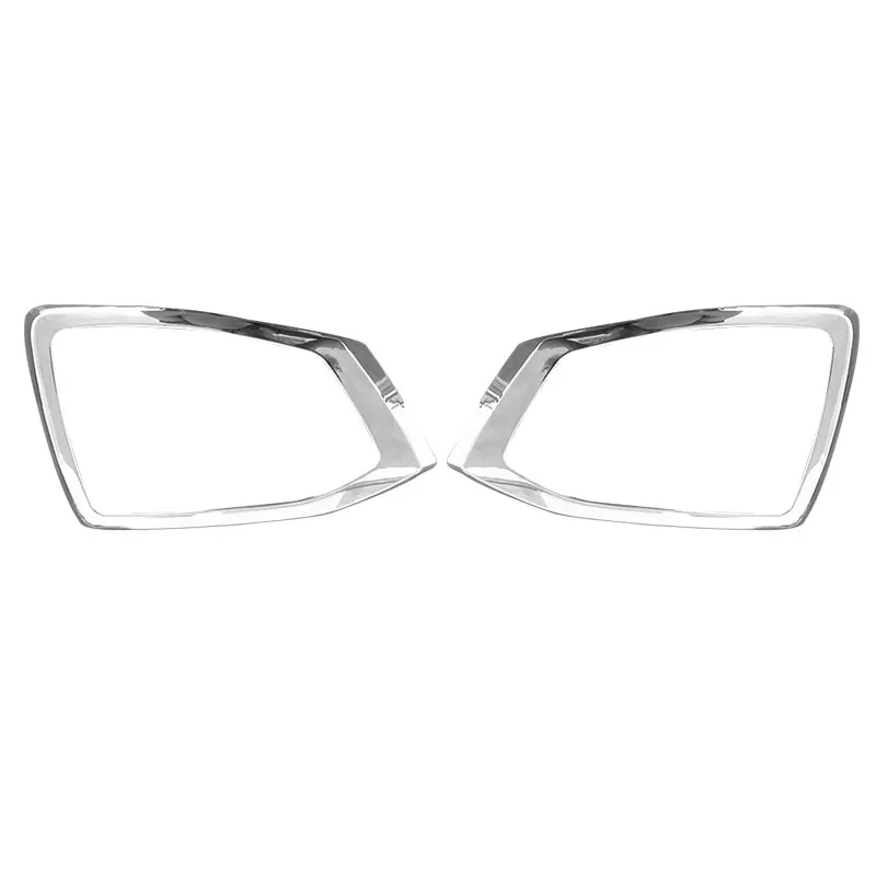 2 шт. хромированные яркие Серебристые крышки передних противотуманных фар для