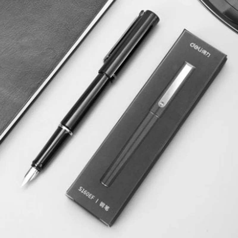 

Luxury Quality 0.35mm/0.5mm Black Color Business office Fountain Pen Student School Stationery Supplies ink calligraphy Pen Gift