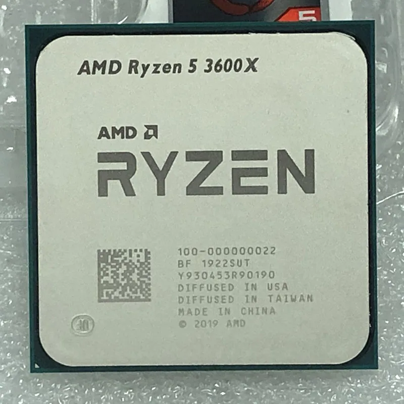 Процессор AMD Ryzen 5 3600X R5 3600X3,8 GHz шестиядерный ЦП с двенадцатью потоками 7NM 95W L3 = 32M 100-000000022 Socket AM4