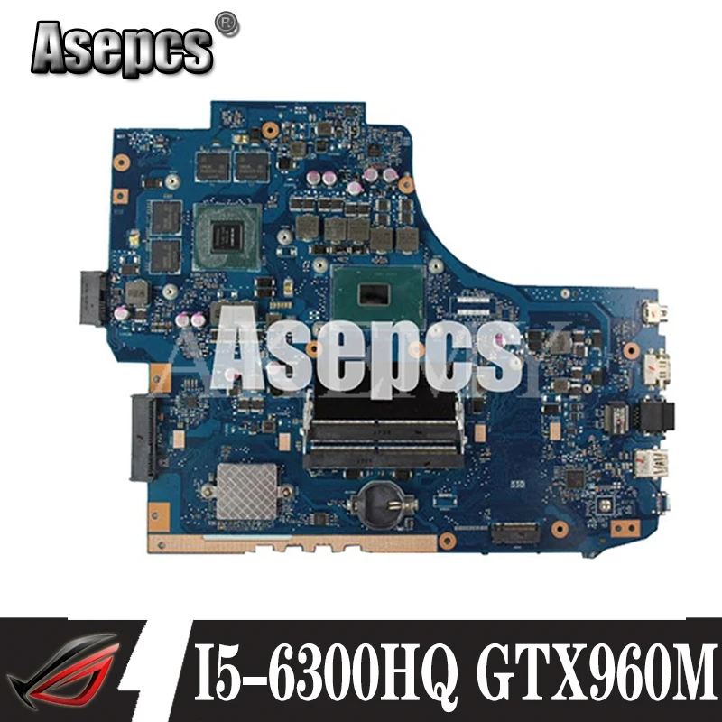 Asepcs GL752VW материнская плата для ноутбука For Asus GL752V GL752 FX71PRO тест оригинальная I5 6300HQ