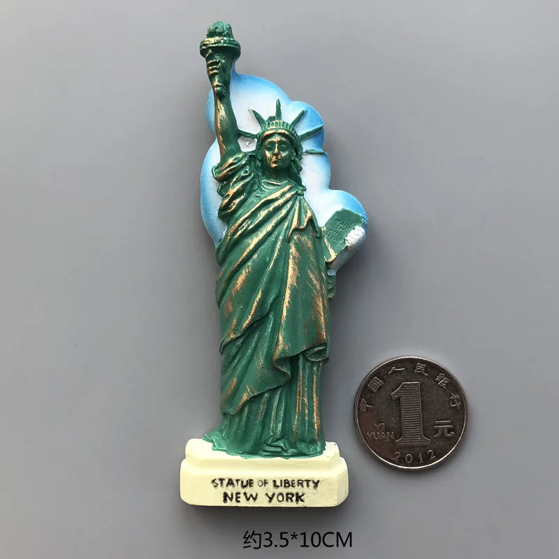 Statue of Liberty Магниты страны на холодильник Статуя Свободы ирландский немецкий Голливуд магнит на холодильник стикер мир путешествия сувенир магнитный - Цвет: Statue of Liberty