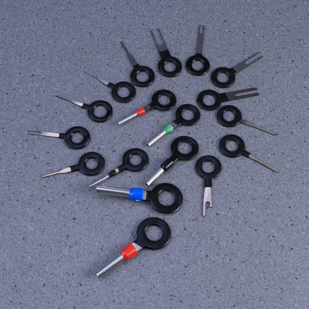 

18 in 1 Auto Car Plug Circuit Board Wire Harness Terminal Extractor Picks Connector Crimp Pin Needle Remove Tools
