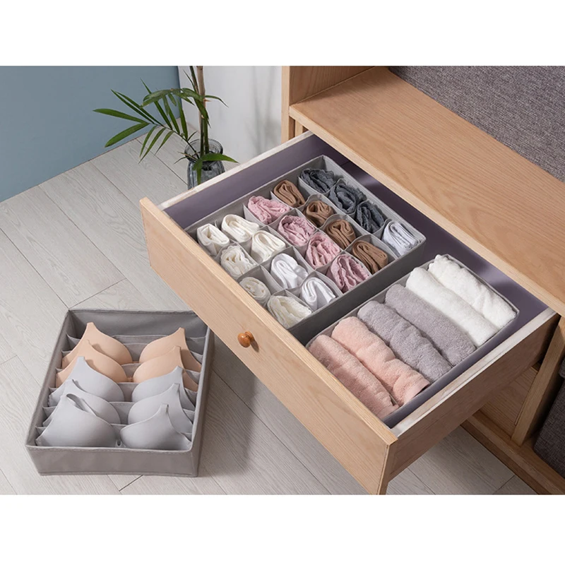 

Underwear Divider Drawer Storage Boxes Lidded Closet Organizer Drawer Closet Organizers Boxes For Underwear Scarfs Socks Bra