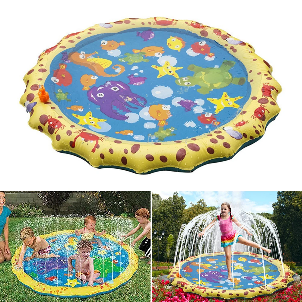 1 м коврик для воды детский ПВХ уличный пляжный игровой надувной спрей рук и глаз