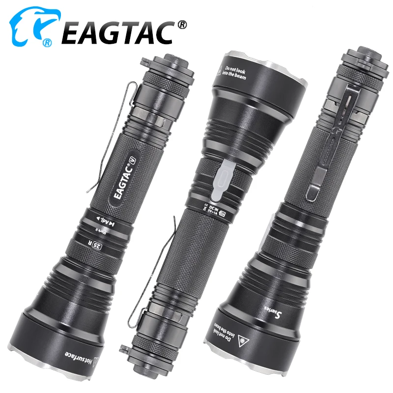 Продажа EAGTAC S25V светодиодный тактический вспышки светильник охотничий фонарь USB Перезаряжаемые 664 метров 21700 5000 мА/ч, Батарея самообороны полицейски...