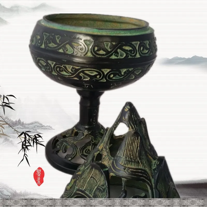 Китайские древние бронзы курильница Boshan предметы рукоделия и антиквариат