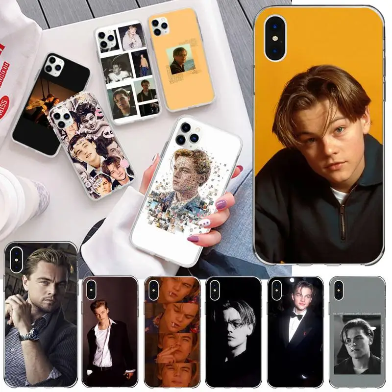 Классный Мягкий силиконовый чехол для телефона Leonardo Dicaprio young TPU iPhone 11 pro XS MAX 8 7 6 6S
