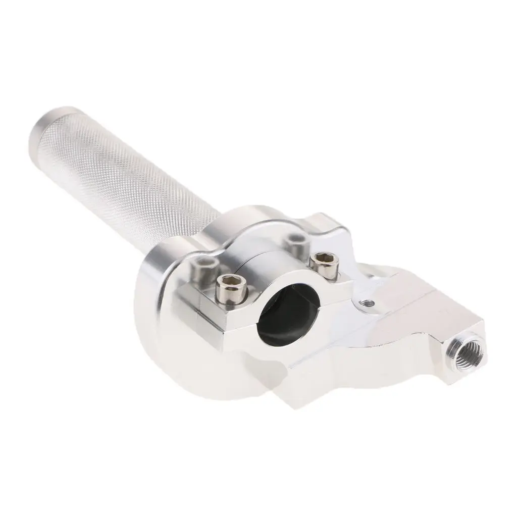 

Мотоциклетная дроссельная заслонка из алюминиевого сплава, Hande, рукоятка для мотоцикла, кроссовки, квадроцикла, серебристая