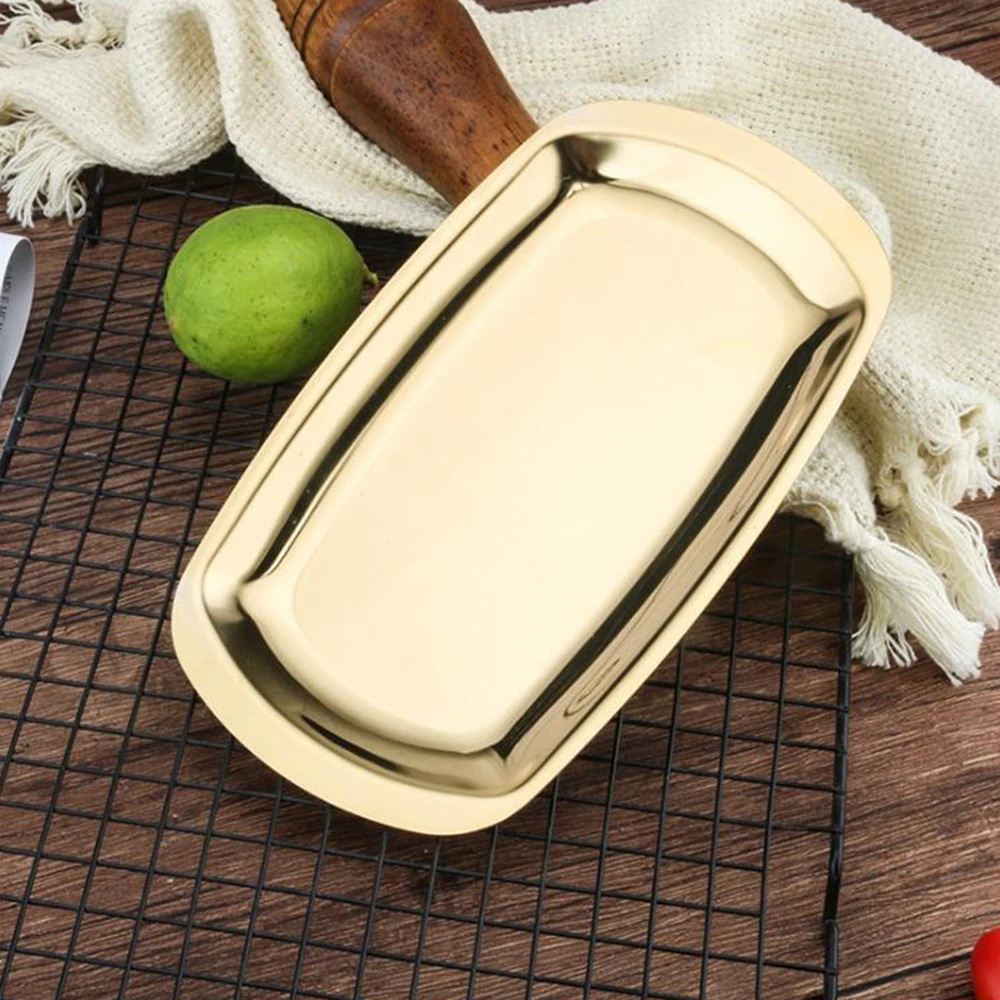 1 шт. Нержавеющая сталь противень для барбекю квадратная пластина плоское блюдо