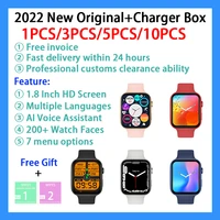 2022 new 1 8 inch hd touch screen i7 pro max smart watch men women bluetooth smartwatch tracker sport watchoriginal box charger