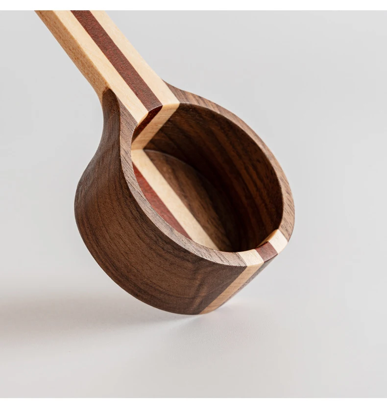 1 шт. натуральные деревянные кофейные зерна ложки ложка для кофе чая маленький