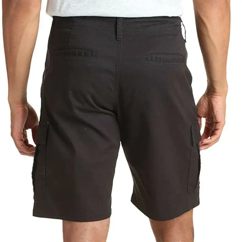 

Casual Shorts Men Fashion Cargo Shorts Combat Work Knee Length Summer Pants Pockets Straight Men Shrots