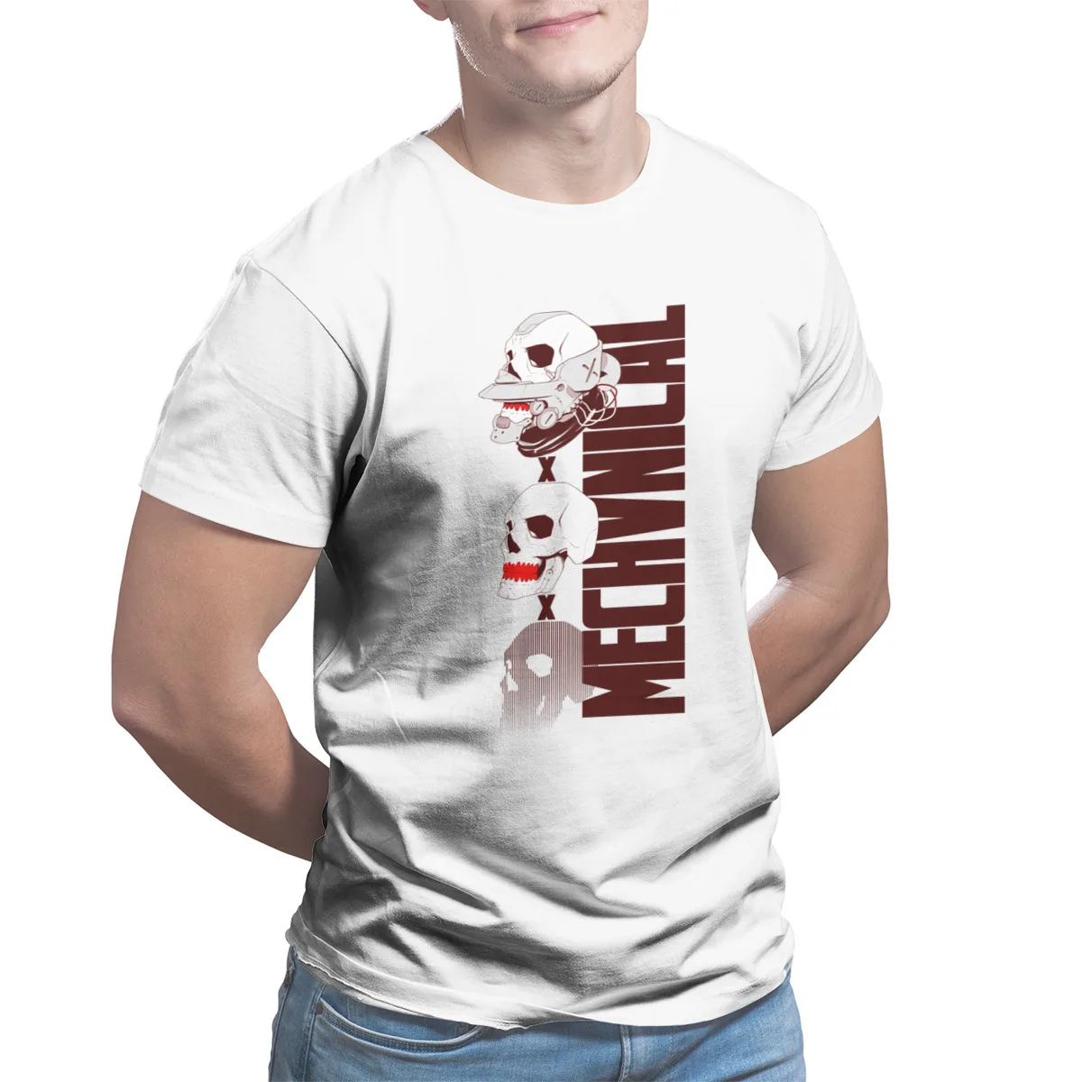 

SkullbotPrint WholesaleClothes CoolT-shirts58093