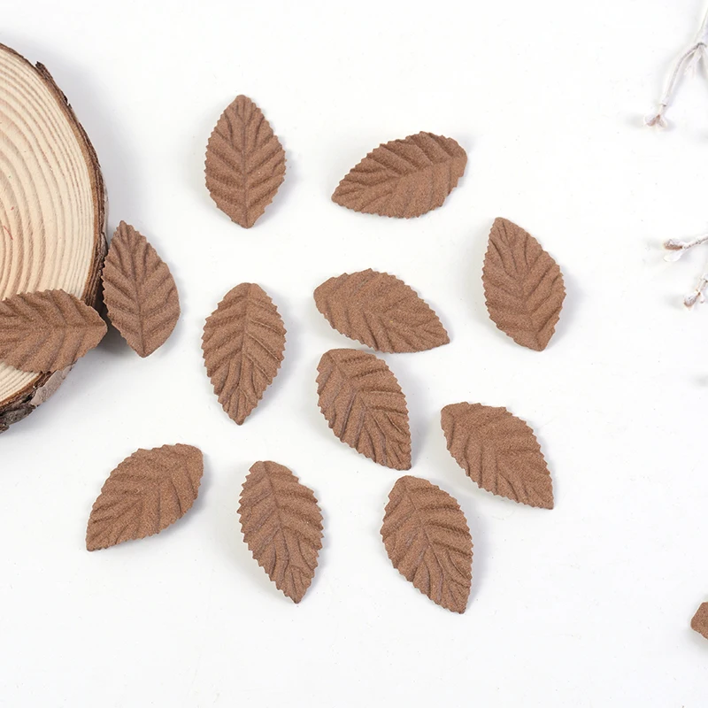 

50Pcs/lot 3.5cmNew Autumn Color Leaves Artificial Flower DIY Handmade Wreath Scrapbook Wedding Home Decoration Gift Fake Flower