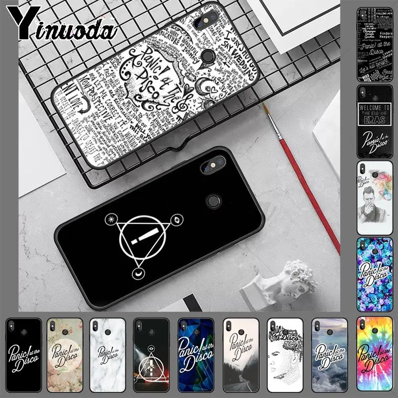 Panic At The Disco Pattern Мягкие аксессуары для телефонов Чехол redmi Note 8 pro note7 note5 note6pro 7 7A 5 5A S2