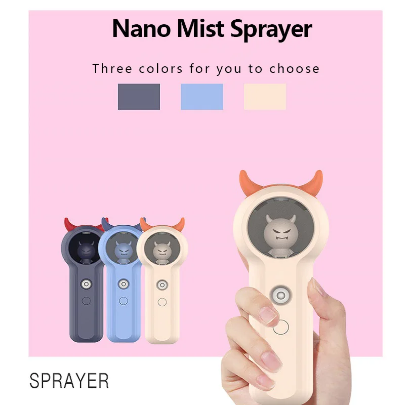 

Portable Nano Mist Sprayer Facial Steamer Face Spray Humidifier Mini Atomization Moisturizing USB Skin Care Beauty Instruments