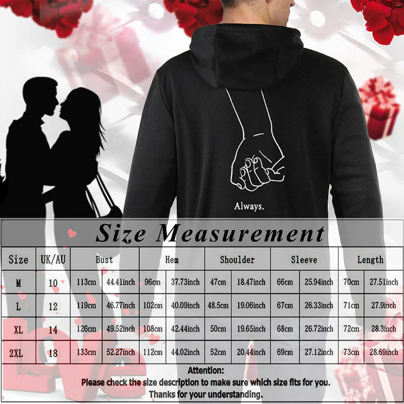 Парные толстовки Повседневное пуловеры подарок рука об руку во всех случаях пара